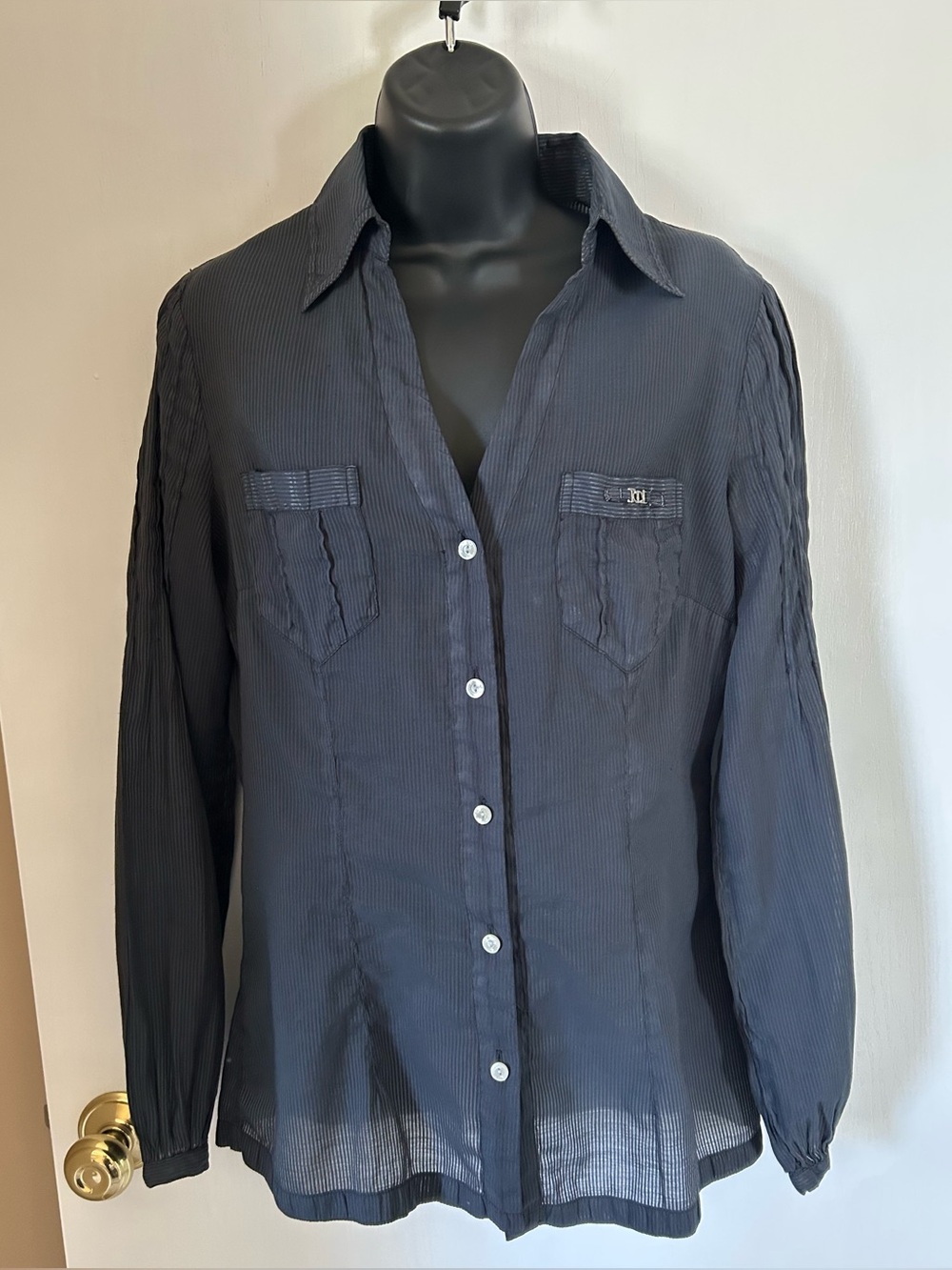Vintage Trussardi Jeans Blouse Large